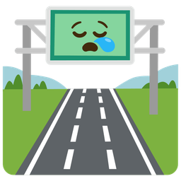 motorway and sleepy face