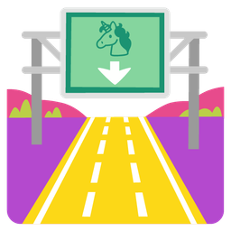motorway and unicorn