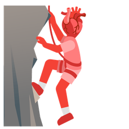 Mountain and Anatomical heart