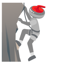 Mountain and Curling stone