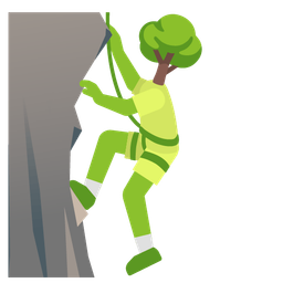 Mountain and Deciduous tree