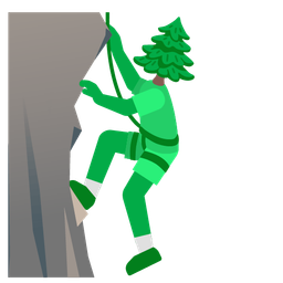 Mountain and Evergreen tree