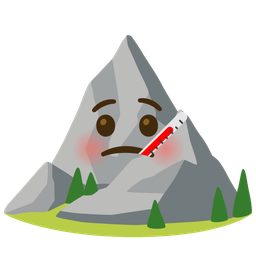 Mountain and Face with thermometer
