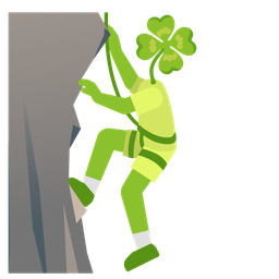 Mountain and Four leaf clover