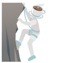 Mountain and Hot beverage