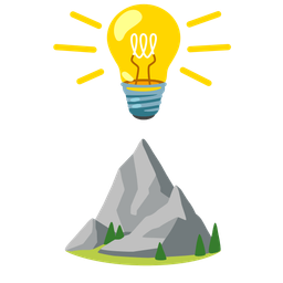 Mountain and Light bulb
