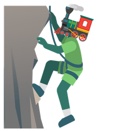 Mountain and Locomotive