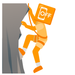 Mountain and Mobile phone off