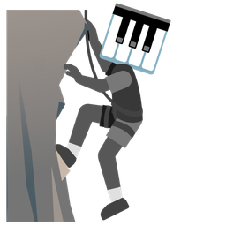 Mountain and Musical keyboard