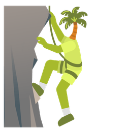 Mountain and Palm tree