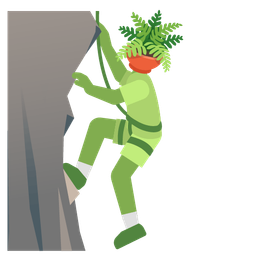 Mountain and Potted plant