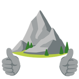 Mountain and Thumbs up