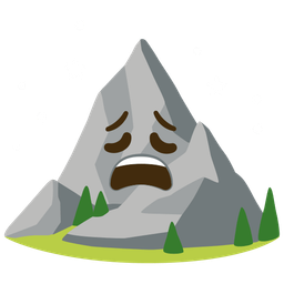 Mountain and Weary face