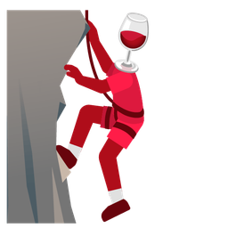 Mountain and Wine glass