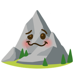 Mountain and Woozy face