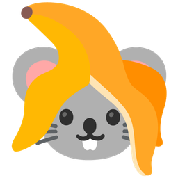 Mouse face and Banana
