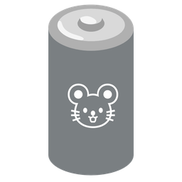 Mouse face and Battery