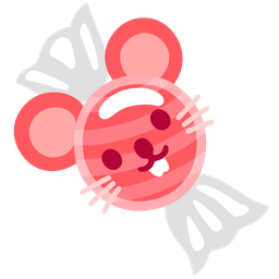 Mouse face and Candy