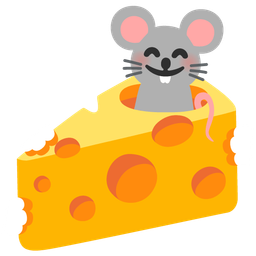 Mouse face and Cheese wedge