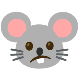 Mouse face and Confused face
