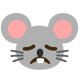 mouse face and disappointed face
