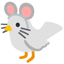 Mouse face and Dove