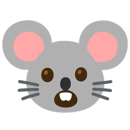 Mouse face and Face with open mouth