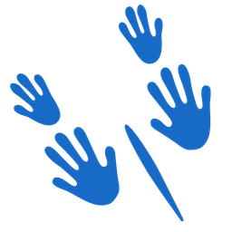 Mouse face and Footprints