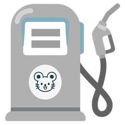 mouse face and fuel pump