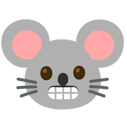 Mouse face and Grimacing face