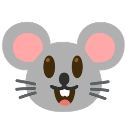 Mouse face and Grinning face with big eyes