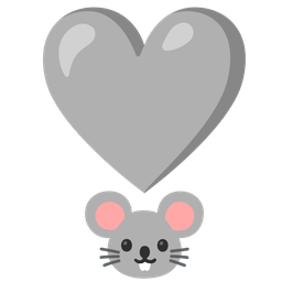 Mouse face and Heart exclamation