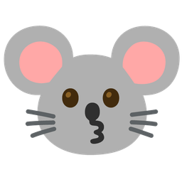Mouse face and Kissing face