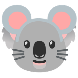 Mouse face and Koala