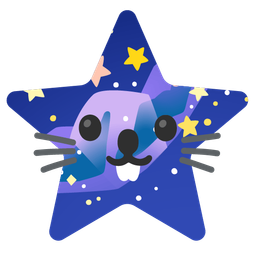 Mouse face and Milky way