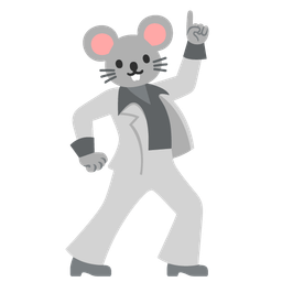 Mouse face and Mirror ball