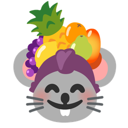 Mouse face and Pineapple