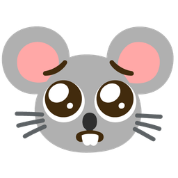Mouse face and Pleading face