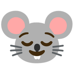 Mouse face and Relieved face