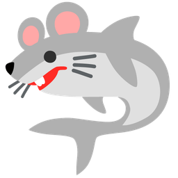 Mouse face and Shark