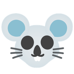 Mouse face and Skull