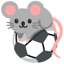 Mouse face and Soccer ball