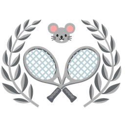 Mouse face and Tennis