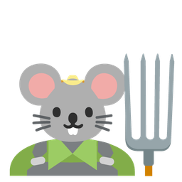 Mouse face and Tractor