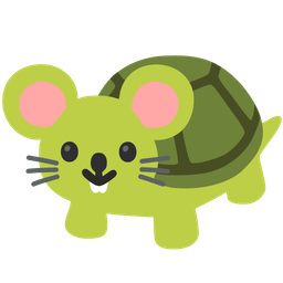 Mouse face and Turtle