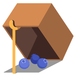 mouse trap and blueberries