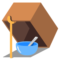 mouse trap and bowl with spoon