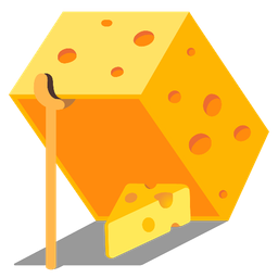 mouse trap and cheese wedge