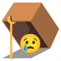 mouse trap and crying face