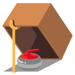mouse trap and curling stone